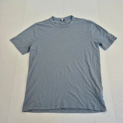 Camiseta REISS azul medio para hombre mezcla de algodón informal manga corta - Imagen 1 de 4