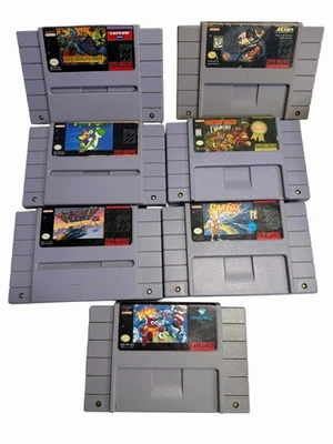 SNES Super Nintendo Games Lot. Mario Donkey Kong Star Fox Batman Plok Etc - Image 1 of 3