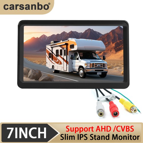 7 Inch Ultra Thin Car Monitor 1024x600 LCD AHD Input For 360 Rear View Camera