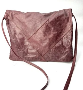 1970s Dusty Rose Soft Vintage Leather Purse - Picture 1 of 5