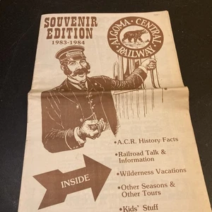 Algoma Central Railway Souvenir Edition 1983-1984 Zeitung AC Ontario Zug - Bild 1 von 4