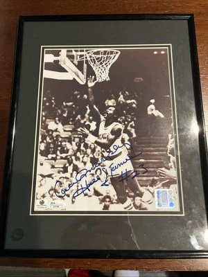 Calvin Murphy Authentic Signed Framed 8x10 Photo Autographed JSA. inscribed HOF. - Image 1 of 4