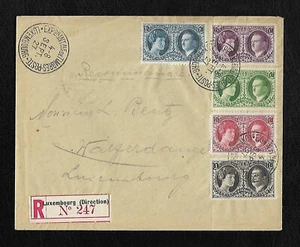 FDC 4-8 Sept 1927 Luxembourg  International Philatelic Exhibition regist ; 61420 - Bild 1 von 3