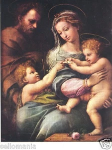 POSTAL RAFAEL LA VIRGEN DE LA ROSA MUSEO PRADO PAINTING POSTCARD PAINTER TP10407 - Bild 1 von 1