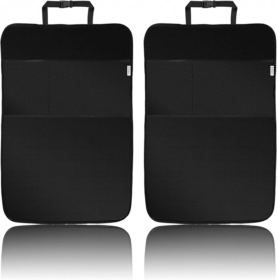 ECENCE 2x Rückenlehnen-Schutz - Schwarz (12020305)