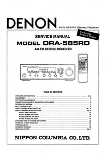 Service Manual-Anleitung für Denon DRA-585 RD  - Picture 1 of 1