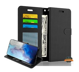 For Motorola Moto G Stylus 5G 2023 Wallet Leather Pouch Card Case Cover Black - Picture 1 of 8