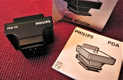 Philips PDA 114 Canon adaptador de zapata dedicado para flash P526 TC-X. ¡NUEVO! Foto 1 de 4
