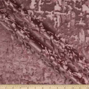 Mauve Abstract Crushed Velvet - Custom Tablecloths, Machine Washable - Picture 1 of 34
