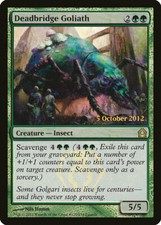 1X Deadbridge Goliath Return to Ravnica Promos NM/EX FOIL French MTG CARD