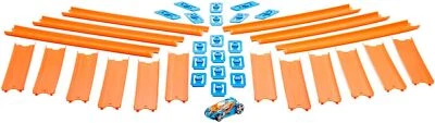 HOT WHEELS Track Builder - 36 Trackteile und Verbindungsstücke, inklusive