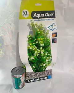 XL AQUARIUM PFLANZE - Seide künstliche unechte große TROPISCHE TANK GOLDFISCHE - Bild 1 von 2