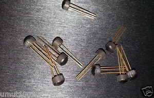 10pcs NOS RARE GENUINE VALVO BC408A NPN GOLD LEGS MIL GR BJT AUDIO TRANSISTORS! - Picture 1 of 2