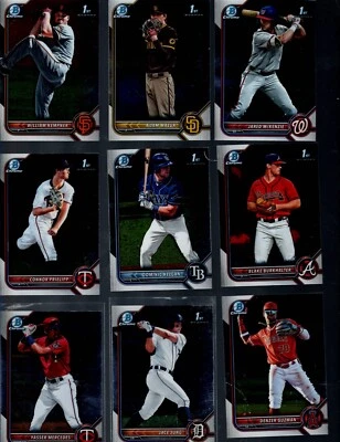 2022 BOWMAN DRAFT CHROME Baseball Cards Complete Your Set U-Pick - Image 1 of 4