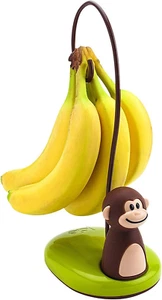 Monkey Banana Tree Holder, Countertop Fruit Hanger with Secure Hook, Bananas ... - Picture 1 of 12
