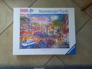 SUNSET OVER AMSTERDAM  1000 PIECE JIGSAW RAVENSBURGER  FREE UK POST - Picture 1 of 3