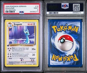 1999 POKEMON GERMAN 18 DRAGONIR 1ST EDITION PSA 9 - Picture 1 of 1