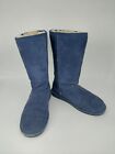 Bear Paw Boots 612w Emma Tall Womens Size 10 Suede Upper Sheepskin Wool Lining