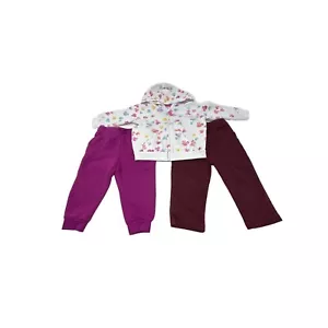 Jeans, pantalones deportivos y sudadera con capucha para bebé niña - talla 12 meses - Imagen 1 de 6
