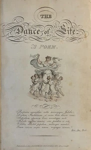 1817 Rowlandson A POEM Frontispiece Dance Of Life Hand Colored Etching - Picture 1 of 2