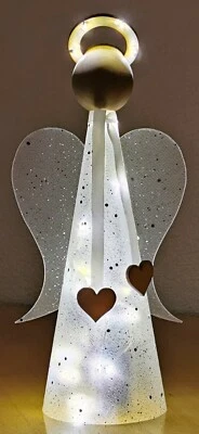 MARKENLOS Nr.15 Leuchtengel LED mit Heiligenschein Bastelanleitung Bastelset Engel basteln