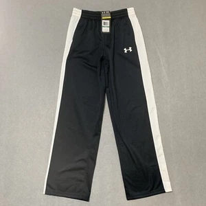 Under Armour Loose Sweat Pants Boys Sz Youth L / YLG Black White 1232555 NWT - Picture 1 of 13
