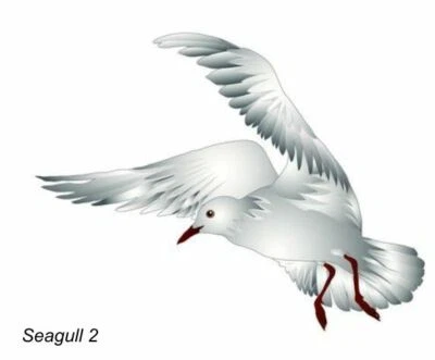 CALCOMANÍAS DE COCHE DE GRAN TAMAÑO - GAVIOTA - 4 OPCIONES Foto 1 de 4