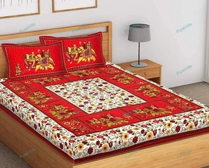 Floral Duvet Cover Double Quilt Comforter Vintage Bedding Set Hippie Throw - Picture 1 of 7