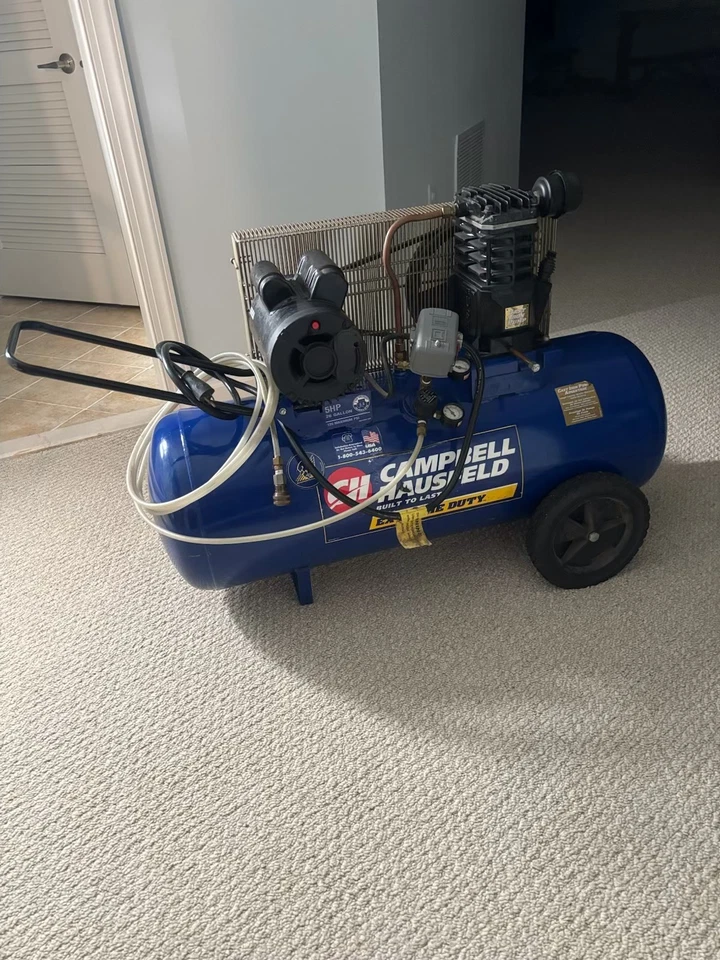 Compresor de tanque vertical Campbell Hausfeld 26 galones 5 hp 125 psi RECOGIDA LOCAL MD Foto 1 de 4