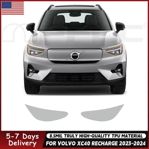 For Volvo XC40 Recharge 2023-2024 Headlights Precut Paint Protection Film PPF - Foto 1 di 18