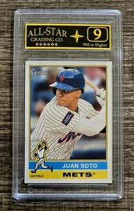 Juan Soto 2025 Topps Heritage #286 1st NY Mets Uniform Graded ASG NM 9 - Picture 1 of 1