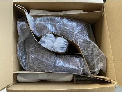 Pre-Owned 26" Swivel Counter Bar Stools Set of 2 with Backs, Upholstered Brown - Image 1 of 4