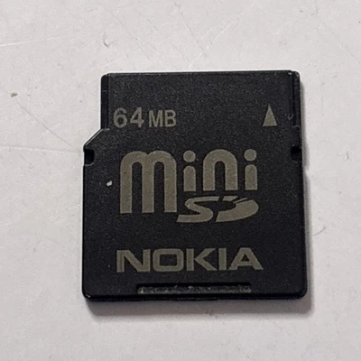 Nokia MiniSD 64mb Memory Card RP-SS064B - Image 1 of 2