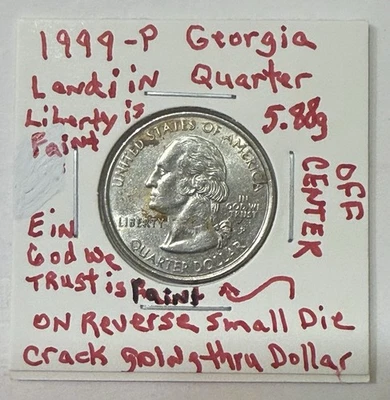 1999 P Georgia Quarter Errors - Image 1 of 4