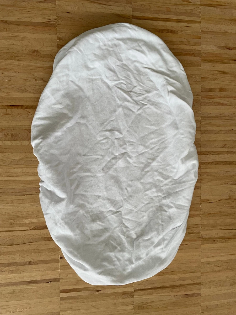 BabyPrem Spannbettlaken Für Reisebett – 95x65 Cm, 100% Baumwolle, Weiß, 1 Stück
