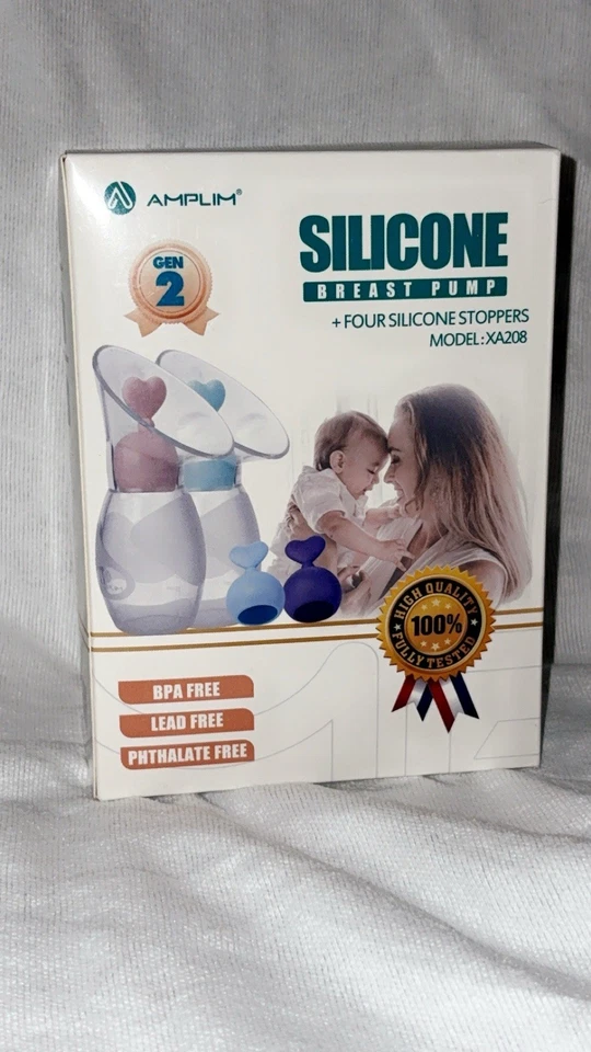 Extractor de leche de silicona modelo NX2A azul más tapón Foto 1 de 1