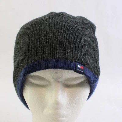 Tommy Hilfiger Gorro Tejido Acrílico Gris y Azul Adulto Talla Única Foto 1 de 4