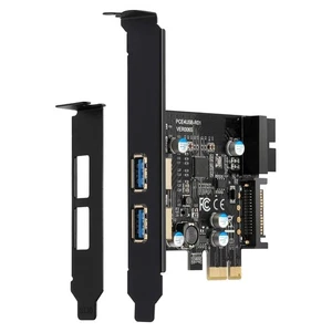 Carte Adaptateur PCI-E vers USB 3.2, 5 Gbit/s PCI Express (PCIe) Extension6655 - Photo 1/7