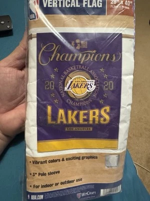 Bandera de los Angeles Lakers 2020 Finals Champions 28" x 40" House Banner 🔥 🔥 OFERTA Foto 1 de 2