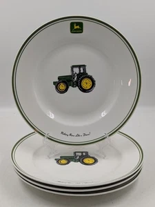 Set of 4 John Deere 11” Dinner Plates by Gibson “Nothing Runs Like a Deere” - Picture 1 of 5