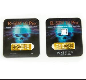 R-Sim19 Pro Dual Auto Sim for iPhone's 13~16 Pro Max!! iOS 18.x Easiest Unlock!! - Photo 1 sur 3