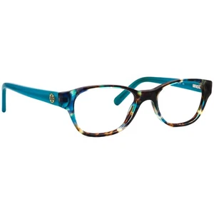 Tory Burch Eyeglasses TY 2031 3153 Blue Tortoise B-Shape Frame 49[]17 135 - Picture 1 of 6