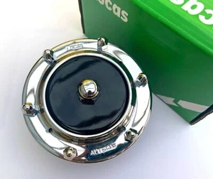 Original Lucas Altette 6V Vintage Horn & Chrom Felge für Oldtimer & Motorrad - Bild 1 von 2