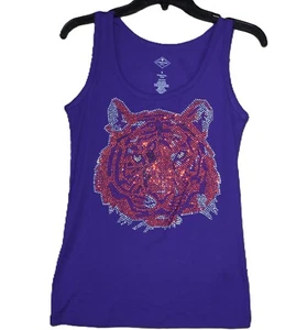 Clemson Tigers rhinestone bling shirt or tank XS S M L XL XXL 1X 2X 3X 4X 5X - Picture 1 of 8