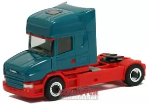 Herpa LKW Scania Hauber Topl/Aerop SZM 2-achs vögel-blau /rot - Bild 1 von 1