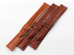 Ceintures Montres Marron Poli Lizard 20/16mm Accessoires Rechange Unisexe - Imagen 1 de 7