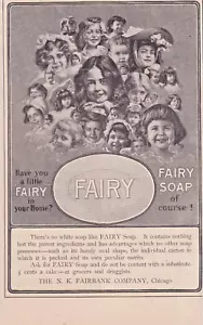 1904 Fairy Soap Print Ad Collage of Little Girl Faces - Picture 1 of 1