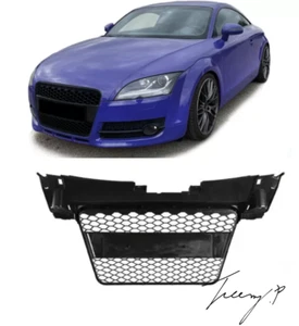 Audi TT 8J RS Style Honeycomb Radiator Front Bumper Grille Gloss Black 2006–2014 - Picture 1 of 5