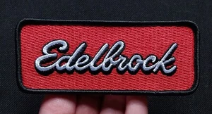 Edelbrock ~ Auto Uniform Jacket Shirt Vest Hat Patch ~ Embroidered Iron On - Picture 1 of 7