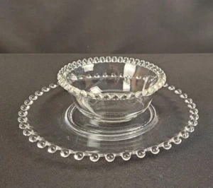 Imperial CANDLEWICK Mayonnaise Dip Bowl and Underplate - Picture 1 of 5
